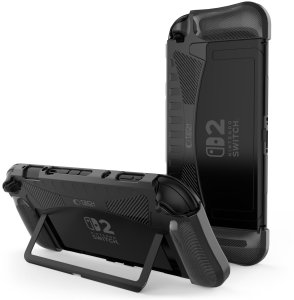TECH-PROTECT TPUCARBON NINTENDO SWITCH 2 BLACK 1