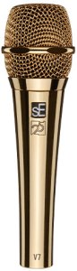 sE V7 G-25AE - Złoty dynamiczny mikrofon ręczny 1