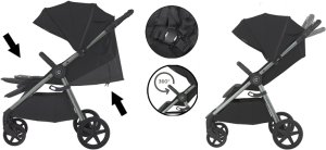 Espiro Wave wózek spacerowy 307 Gray Shadows 3