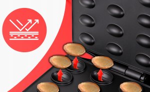 OPIEKACZ DO ORZESZKÓW CIASTEK 24 SZT ELEKTRYCZNY WYPIEKACZ ORZESZKI FORMA 4