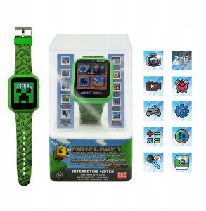 Zegarek Elektroniczny Lcd Dla Dziecka Na Rękę Minecraft + Gry + Kamera / Min4045 3