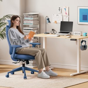 Krzesło biurowe SENSE7 Moyo Niebieskie 2