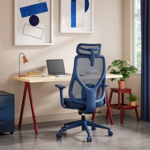 Krzesło biurowe SENSE7 Moyo Niebieskie 8