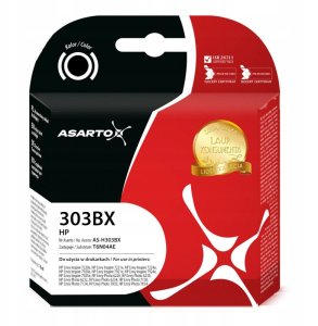 Tusz Asarto do HP 303XL | 303BX | T6N04AE | 650 str. | 18ml | black 1