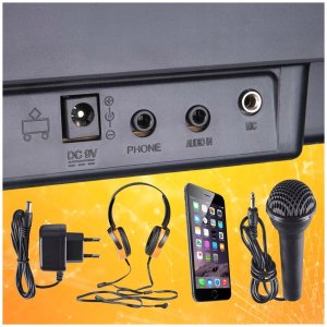 SUPRIMO 6136L KEYBOARD organy z mikrofonem dla dzieci podświetlane klawisze 4