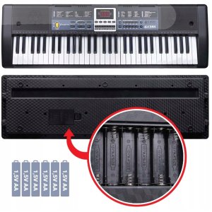 SUPRIMO 6136L KEYBOARD organy z mikrofonem dla dzieci podświetlane klawisze 7