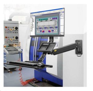 FIBER NOVELTY NB MB32 - OBROTOWY UCHWYT ŚCIENNY STOJĄCO-SIEDZĄCA STACJA ROBOCZA DO MONITORÓW LCD LED 19''-27'' 1