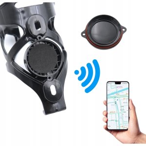 Uchwyt rowerowy na bidon z miejscem na AirTag FSCGE-120-3 czarny 3