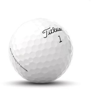 Lakeballs Titleist PROV1 model 2021-22, używane piłki do golfa, (1 szt) kat. A 1