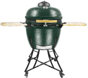 GRILL CERAMICZNY WĘGLOWY 24" Z POKRYWĄ I PÓŁKAMI BOCZNYMI 1