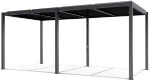 PERGOLA OGRODOWA LUXE 7.8x3M ALUMINIOWA Z OŚWIETLENIEM LED ANTRACYT 1