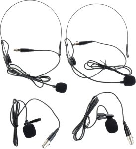 Zestaw mikrofonów bezprzewodowych UHF 2x nagłowny+ 2x krawatowy 2x bodypack+ stacja Audioport SU-740HH one size 18