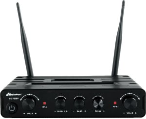 Zestaw mikrofonów bezprzewodowych UHF 2x nagłowny bodypack krawatowy Audioport SU-750BP one size 23