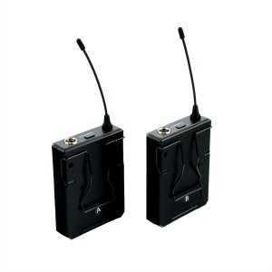 Zestaw mikrofonów bezprzewodowych UHF 2x nagłowny bodypack krawatowy Audioport SU-750BP one size 25