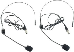 Zestaw mikrofonów bezprzewodowych UHF 2x nagłowny bodypack krawatowy Audioport SU-750BP one size 32