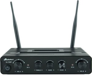 Zestaw mikrofonów bezprzewodowych UHF 2x nagłowny bodypack krawatowy Audioport SU-750BP one size 8