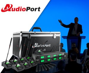 Zestaw mikrofonów konferencyjnych UHF Audioport SKF-08 one size 20