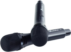 Zestaw 2 mikrofonów bezprzewodowych dorecznych UHF z odbiornikiem Audioport MV2 one size 11