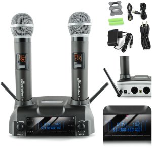 Zestaw mikrofonów bezprzewodowych doręcznych UHF+ stacja ładująca Audioport MCD-U2 one size 1
