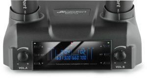Zestaw mikrofonów bezprzewodowych doręcznych UHF+ stacja ładująca Audioport MCD-U2 one size 11