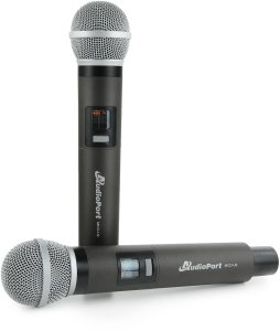 Zestaw mikrofonów bezprzewodowych doręcznych UHF+ stacja ładująca Audioport MCD-U2 one size 14