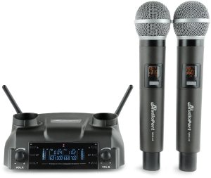 Zestaw mikrofonów bezprzewodowych doręcznych UHF+ stacja ładująca Audioport MCD-U2 one size 25