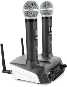 Zestaw mikrofonów bezprzewodowych doręcznych UHF+ stacja ładująca Audioport MCD-U2 one size 4