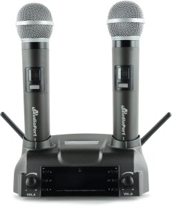 Zestaw mikrofonów bezprzewodowych doręcznych UHF+ stacja ładująca Audioport MCD-U2 one size 5