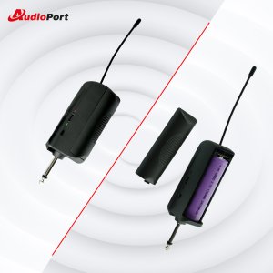 Zestaw 2 mikrofonów bezprzewodowych doręcznych UHF+ odbiornik Audioport MU2 one size 14
