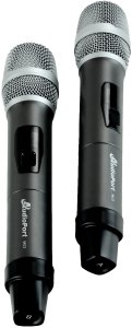 Zestaw 2 mikrofonów bezprzewodowych doręcznych UHF+ odbiornik Audioport MU2 one size 6