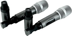 Zestaw 2 mikrofonów bezprzewodowych doręcznych UHF+ odbiornik Audioport MU2 one size 8
