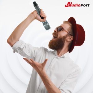 Mikrofon bezprzewodowy doręczny UHF+ odbiornik MU1 Audioport one size 12