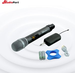 Mikrofon bezprzewodowy doręczny UHF+ odbiornik MU1 Audioport one size 9