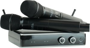 Zestaw mikrofonów bezprzewodowych do ręki UHF+ odbiornik 863.9 & 864.9MHZ one size 6