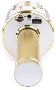 Mikrofon z głośnikiem do Karaoke KM01 BT / MP3 GOLD one size 2