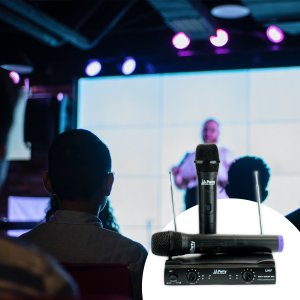 Bezprzewodowy zestaw 2x mikrofon PARTY-200UHF-MKII one size 13