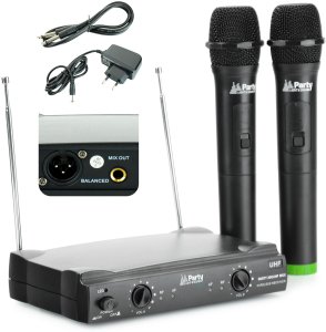 Bezprzewodowy zestaw 2x mikrofon PARTY-200UHF-MKII one size 15