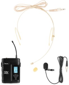 Zestaw mikrofonowy nagłowny 2x 80-kanałowy UHF PD220B Power dynamics one size 7