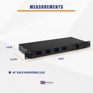 Mikrofon Power Dynamics Zestaw mikrofonów bezprzewodowych UHF PD524B z 4 mikrofonami typu bodypack one size 12