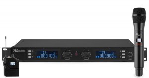 Bezprzewodowy zestaw mikrofonowy Power Dynamics PD632C one size 1