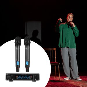 Zestaw mikrofonowy 2x 80 kanałowy UHF PD220 Power Dynamics one size 11