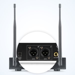 Zestaw mikrofonowy 2x 80 kanałowy UHF PD220 Power Dynamics one size 13