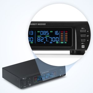 Zestaw mikrofonowy 2x 80 kanałowy UHF PD220 Power Dynamics one size 14