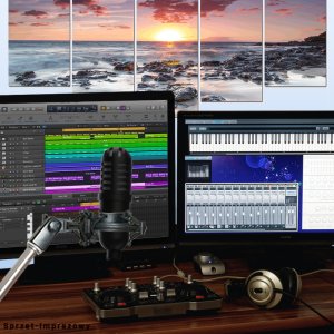 Mikrofon pojemnościowy sPodcaster Go w zestawie statyw i pokrowiec one size 13