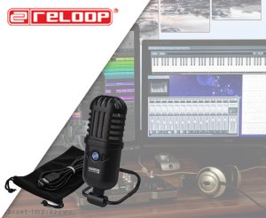 Mikrofon pojemnościowy sPodcaster Go w zestawie statyw i pokrowiec one size 2