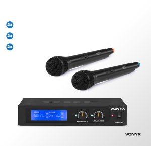 Mikrofon Vonyx Zestaw mikrofonów doręcznych VHF WM522 one size 7