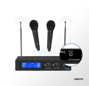 Mikrofon Vonyx Zestaw mikrofonów doręcznych VHF WM522 one size 9