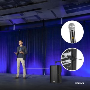 WM55 Bezprzewodowy mikrofon UHF typu Plug&Play one size 21