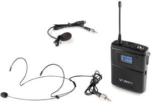 Mikrofon nagłowny lavalier + bodypack Vonyx WM60B one size 2