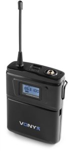 Mikrofon nagłowny lavalier + bodypack Vonyx WM60B one size 3